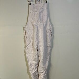 Aerie Women's Cream Overalls